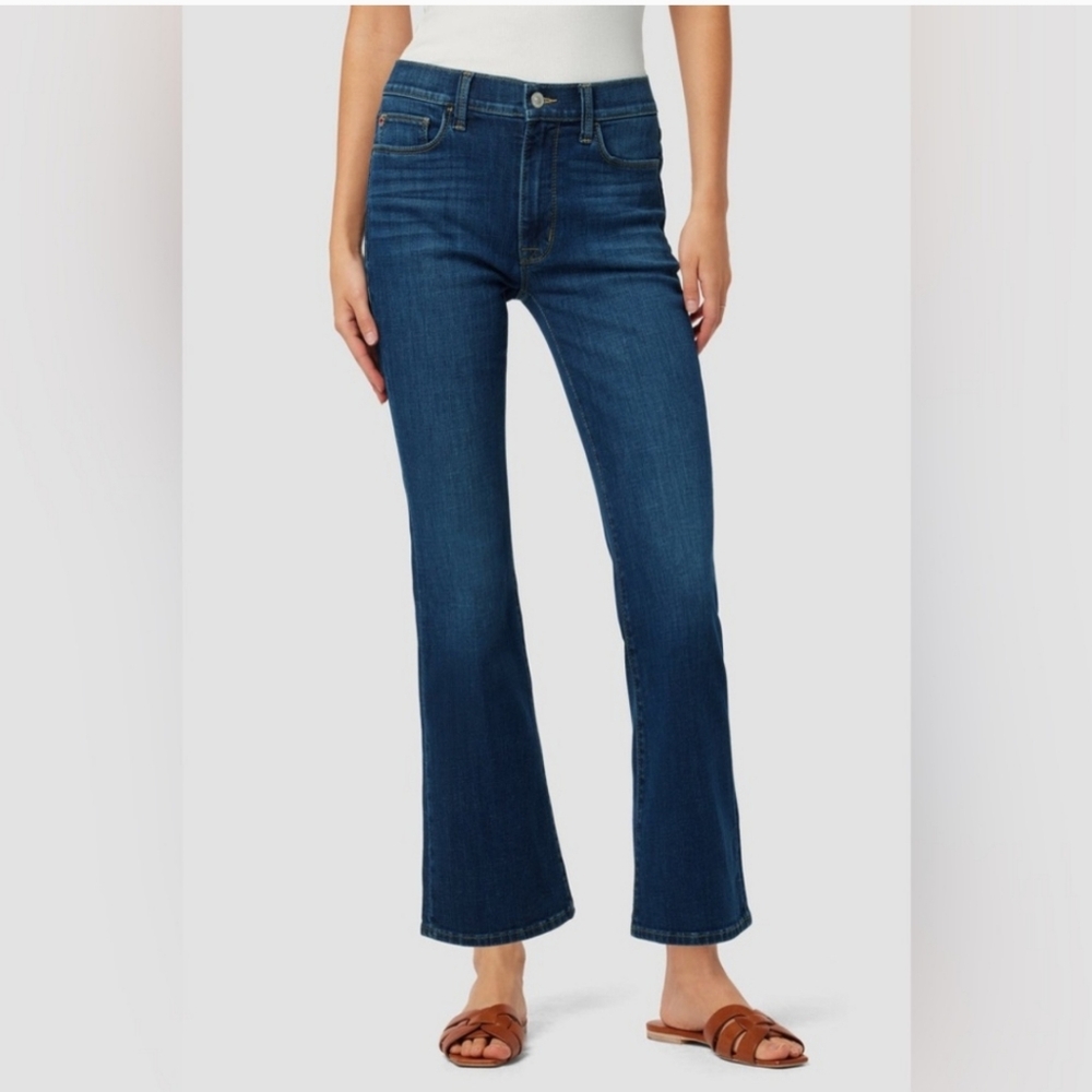 Hudson Blair High-Rise Bootcut Crop Jean in Dark Blue Wash Size 29 NWT